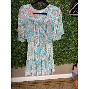 Karma Highway Paisley Boho Dress